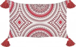 Beliani Bawełniana poduszka dekoracyjna w orientalny wzór 30 x 50 cm czerwono-biała ANTHEMIS Lumarko!