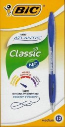  Bic Długopis Atlantis Classic - niebieski (12szt) BIC