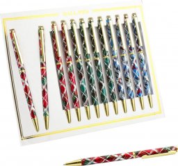  Leonardo England Kpl. 12 długopisów - Laser pen (mix kolorów)