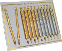  Leonardo England Kpl. 12 długopisów - Laser pen (mix kolorów)