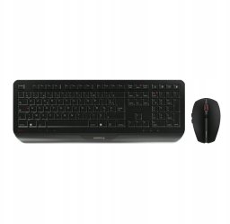Klawiatura + mysz Cherry JD-7000FR-2 klawiatura Dołączona myszka RF Wireless Czarny