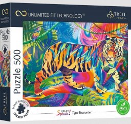  Trefl Puzzle 500 Color Splash: Tiger Encounter TREFL