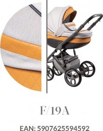 Wózek Baby Merc Wózek dziecięcy Faster 3 Style Baby Merc wielofunkcyjny pomarańczowy 3w1 wybór kolorów