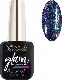  Nails Company Lakier hybrydowy NC Nails Glam Flakes Azuryt 6ml