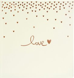  Goldbuch Album GOLDBUCH 08015 Raining Hearts peach 30x31cm 60 pages |white sheets| corner/splits [V]