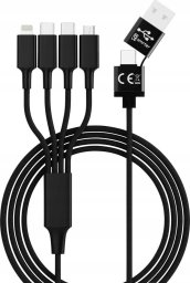 Kabel USB Smrter smrter Hydra ELITE 6in1 Nylon-Ladekabel Typ USB-C, black retail