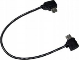 Kabel USB BRDRC microUSB - microUSB 0.2 m Czarny
