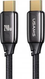 Kabel USB Usams USB-C - USB-C 1.2 m Czarny (USA898)