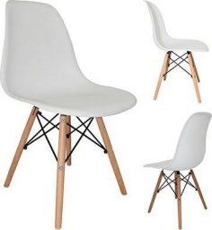  kontrast Krzesło do jadalni nowoczesne MIA białe