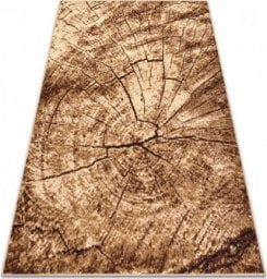  Dywany Łuszczów Dywan BCF Morad PIEŃ drzewo drewno - beż, 60x110 cm
