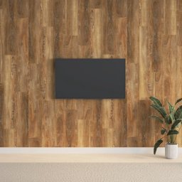  vidaXL vidaXL Panele ścienne, drewnopodobne, brązowe, PVC, 2,06 m