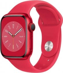 Smartwatch Apple Watch 8 GPS + Cellular 41mm Red Alu Sport Czerwony  (MNJ23UL/A)