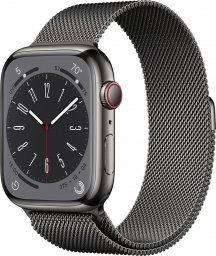 Smartwatch Apple Watch 8 GPS + Cellular 45mm Graphite Stainless Steel Grafitowy  (MNKX3UL/A)