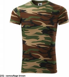  MALFINI Camouflage 144 - ADLER - Koszulka unisex, 160 g/m2, 100% bawełna, - camouflage petrol XL