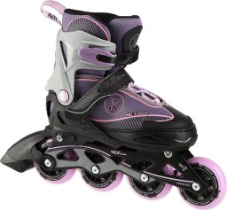 Rolki Nils Extreme NA11008 rekreacyjne regulowane fioletowe r. 35-38