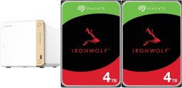 Serwer plików Qnap TS-462-4G + 2x Seagate IronWolf 4TB (ST4000VN006)