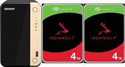 Serwer plików Qnap TS-264-8G + 2x Seagate IronWolf 4TB (ST4000VN006)