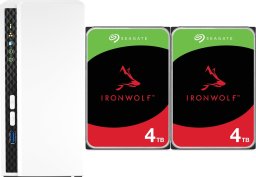 Serwer plików Qnap TS-233 + 2x Seagate IronWolf 4TB (ST4000VN006)