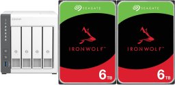 Serwer plików Qnap TS-433-4G + 2x Seagate IronWolf 6TB (ST6000VN006)