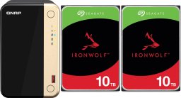 Serwer plików Qnap TS-264-8G + 2x Seagate IronWolf 10TB (ST10000VN000)