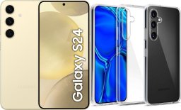 Smartfon Samsung Galaxy S24 5G 8/128GB Żółty (SM-S921BZYDEUE) + Etui Clear Case