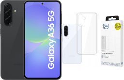 Smartfon Samsung Galaxy A36 5G 6/128GB Czarny  (SM-A366BZKBEUE) + Etui Clear Case