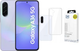 Smartfon Samsung Galaxy A36 5G 6/128GB Fioletowy  (SM-A366BLVBEUE) + Etui Clear Case