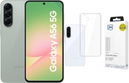 Smartfon Samsung Galaxy A56 5G 8/128GB Zielony (SM-A566BZGAEUE) + Etui Clear Case