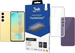 Smartfon Samsung Galaxy S24 FE 5G 8/128GB Żółty (SM-S721BZYDEUE) + FlexibleGlass + Etui Clear Case
