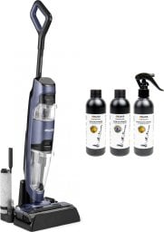 Odkurzacz pionowy 4Swiss VC024 CleanBooster Black + środki czystości (etykiety niemieckie)