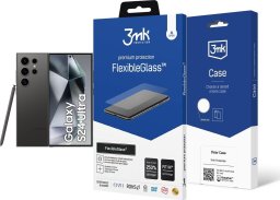 Smartfon Samsung Galaxy S24 Ultra 5G 12/256GB Czarny (SM-S928BFZK) + FlexibleGlass + Etui Clear Case