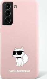  Karl Lagerfeld Etui Karl Lagerfeld KLHCS23LSNCHBCP Samsung Galaxy S23 Ultra hardcase różowy/pink Silicone Choupette