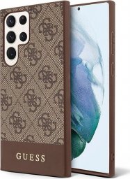  Guess Etui Guess GUHCS23LG4GLBR Samsung Galaxy S23 Ultra brązowy/brown hardcase 4G Stripe Collection