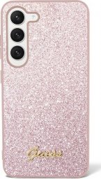  Guess Etui Guess GUHCS23MHGGSHP Samsung Galaxy S23+ Plus różowy/pink hard case Glitter Script
