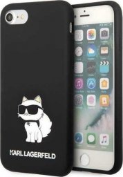  Karl Lagerfeld Etui Karl Lagerfeld KLHCI8SNCHBCK Apple iPhone SE 2022/SE 2020/8/7 hardcase czarny/black Silicone Choupette