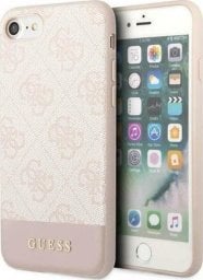  Guess Etui Guess GUHCI8G4GLPI Apple iPhone SE 2022/SE 2020/8/7 różowy/pink hard case 4G Stripe Collection
