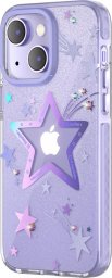  Kingxbar Kingxbar Heart Star Series etui iPhone 14 Plus etui w gwiazdki purple star
