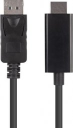 Kabel Lanberg DisplayPort - HDMI 1 m czarny (CA-DPHD-11CC-0010-BK)