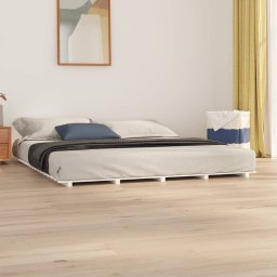  vidaXL vidaXL Rama łóżka, biała, 180x200 cm, lite drewno sosnowe