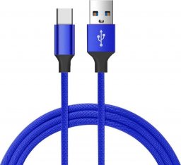Kabel USB Vayox USB-A - USB-C 1.5 m Niebieski (BX8760)