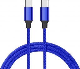 Kabel USB Vayox USB-C - USB-C 1 m Niebieski (BX10818)
