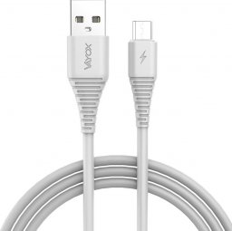 Kabel USB Vayox USB-A - microUSB 1 m Biały (BX11030)