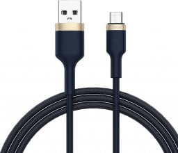 Kabel USB Vayox USB-A - microUSB 1 m Granatowy (BX11034)