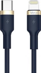 Kabel USB Vayox USB-A - Lightning 1 m Czarny (BX6114)