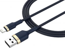 Kabel USB Vayox USB-A - Lightning 1 m Granatowy (BX11036)