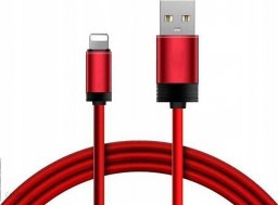 Kabel USB mójworld USB-A - Lightning 1 m Czerwony