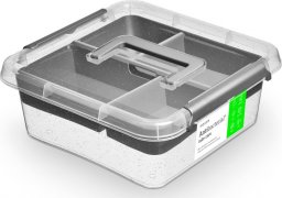  ORPLAST Pojemnik na żywność Antibacterial 6l + organizer/tacka 30x30cm