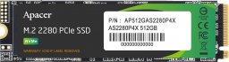 Dysk SSD Apacer AS2280P4X 512GB M.2 2280 PCI-E x4 Gen3 NVMe (AP512GAS2280P4X-1)