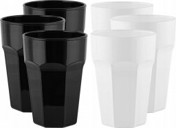  Trend For Home Szklanki do wody, napojów Gigi Black&White 425 ml