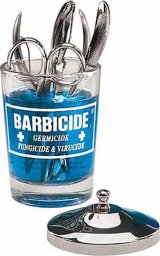 Barbicide pojemnik szklany do dezynfekcji Barbicide 120 ml